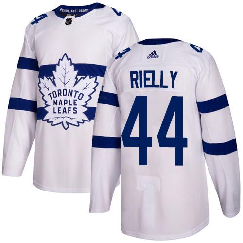 Adidas Maple Leafs #44 Morgan Rielly White Authentic 2018 Stadium Series Stitched Youth NHL Jersey - Click Image to Close